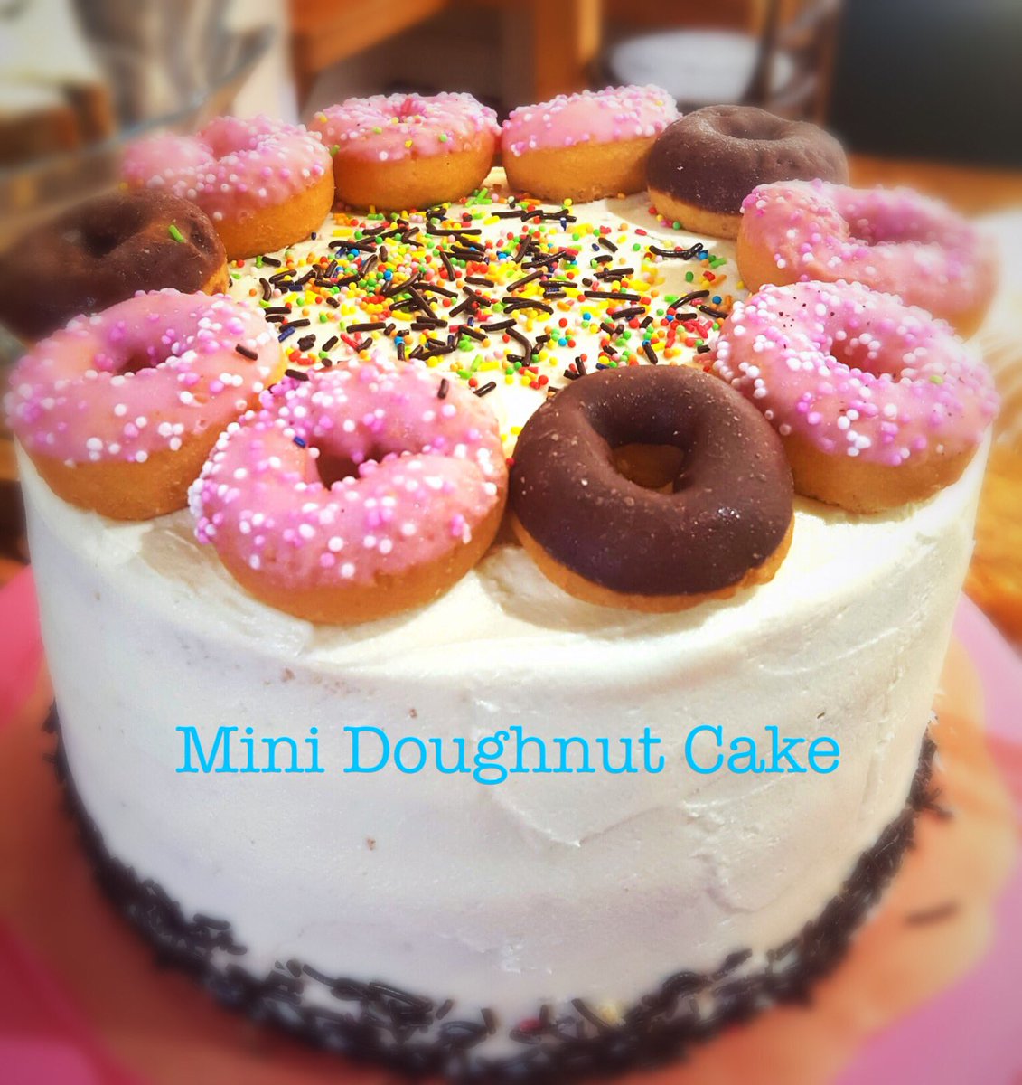 skintradecoffee's tweet photo. Busy bakers this week 🍰🧁 Mini Doughnut Cake #homemade #cake #coffeeroomatskintrade #loveskintrade https://t.co/wOYg0fXIFp