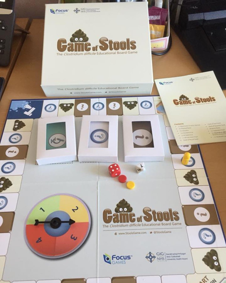 Forget Game of Thrones...why not play Game of Stools?  This award winning game is availabel to borrow from <a href="/UHMBTLibrary/">UHMBT NHS Library</a> <a href="/StoolsGame/">Game Of Stools</a> #infectionprevention