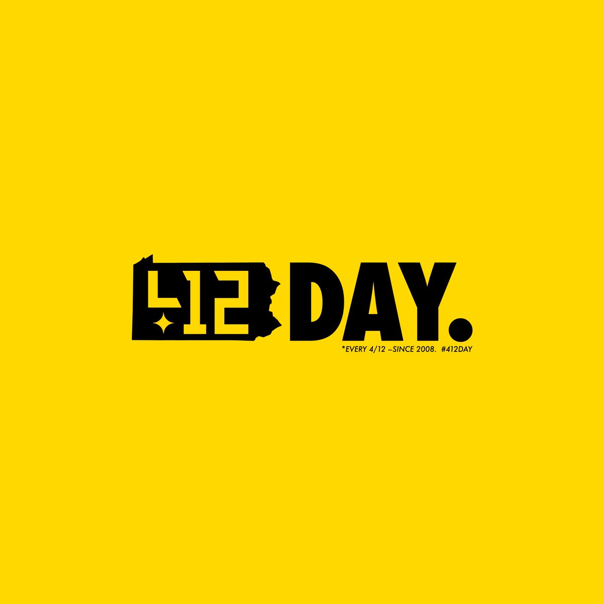 Shop412's tweet photo. April 12th has always been there. We just decided to make it a holiday. Because Pittsburgh is a part of us, and that’s what we do. Happy #412Day. Since 2008. https://t.co/76MFEY8u5S