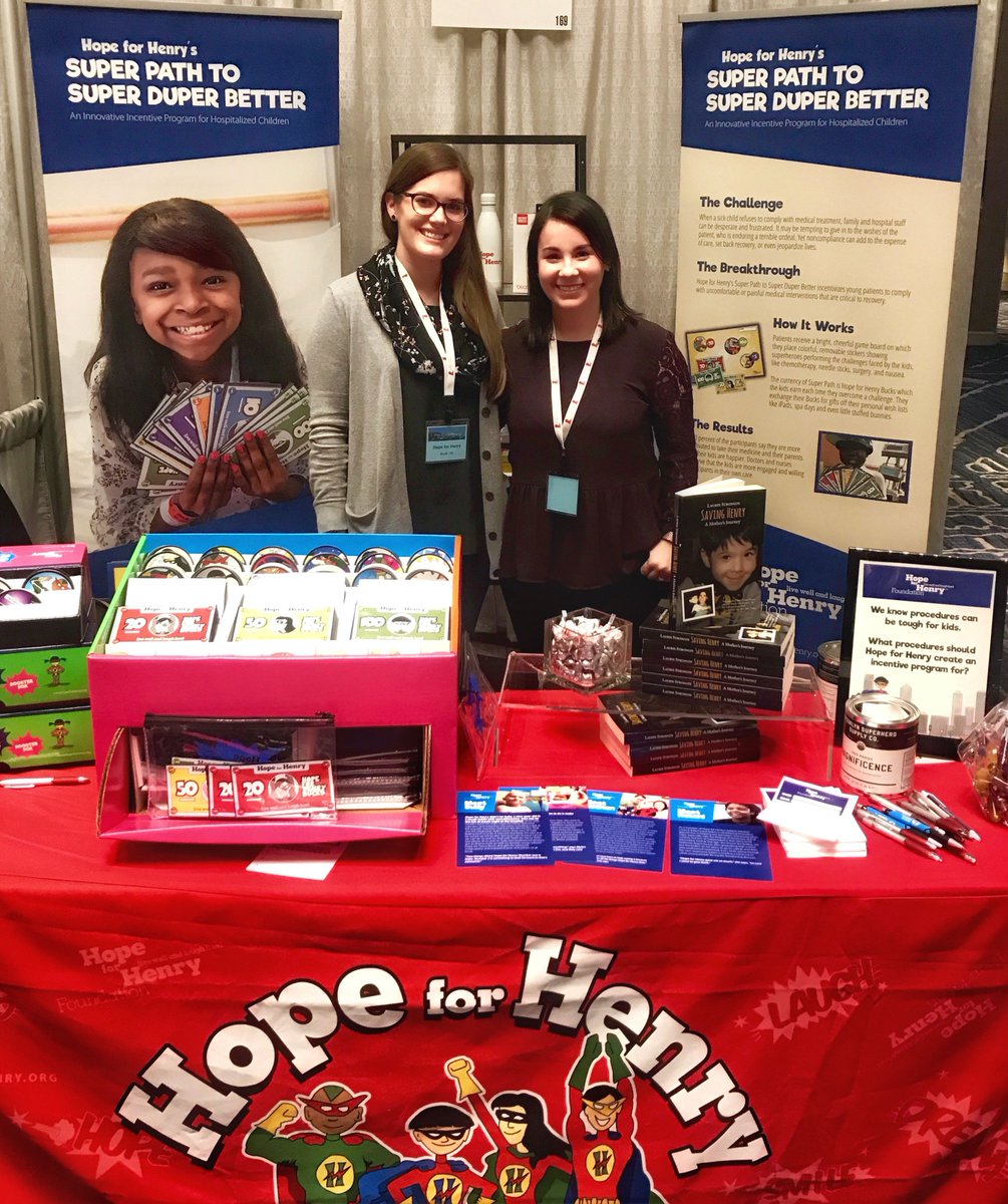 hopeforhenry's tweet photo. At the @AssocChildLife Conference? Stop by our booth to learn more about Hope for Henry and some of the innovative child life tools we have created to help pediatric patients with difficult challenges they face during hospitalizations. #childlifeconference #aclp https://t.co/QbEKNmpAgt