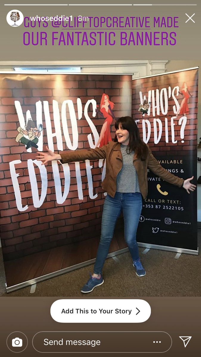 CliffTopcreate's tweet image. Great working with Who’s Eddie helping them build their stage backdrops. Check out their page for bookings on weddings, private functions &amp;amp; more!
.
.
.
#clifftopcreative #whoseddie #dundalk #drogheda #illustrations #banners #adverts #graphicdesign #webdesign #bespokedesign