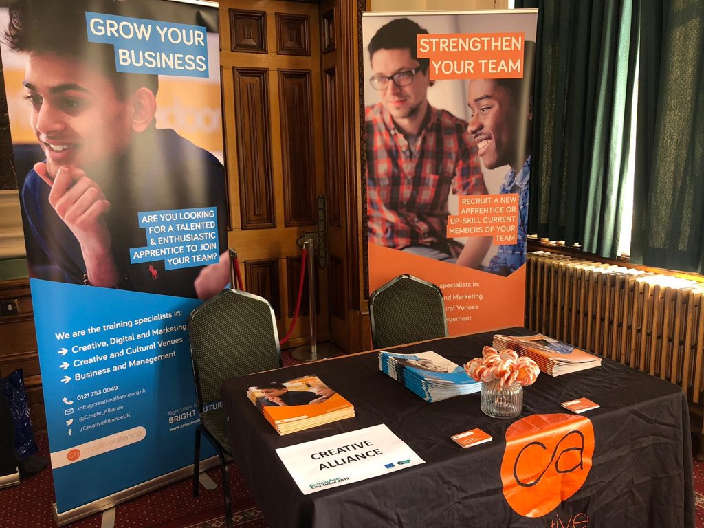create_alliance's tweet photo. We are at the social enterprise event in the centre of Birmingham #citydrive2019 meeting wonderful people. If you are looking at creative, digital or marketing apprenticeships. Come speak with us. https://t.co/WjPIbbSLvg