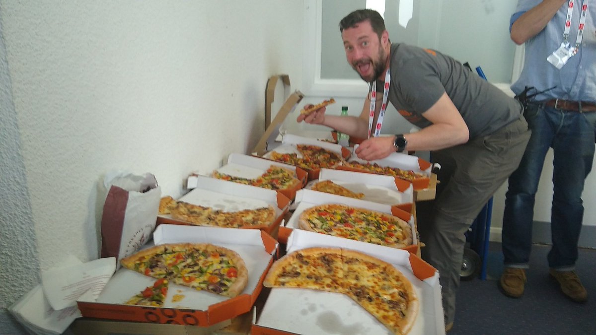 brightonseo's tweet photo. Big thanks to Dodo pizza for feeding the very hungry BrightonSEO team today! https://t.co/cccCn9wlCR
