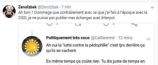 Jean kévin du forum 18-25 de jvc qui s'invente une vie de chevalier blanc espérant un totem d'immunité.@_Clarabel @Calllarenne Heureusement que ses preuves et contacts ne sont que sur ce twitter là et pas irl, ou sur son compte principal qu'il n'a plus car "verrouillé"...