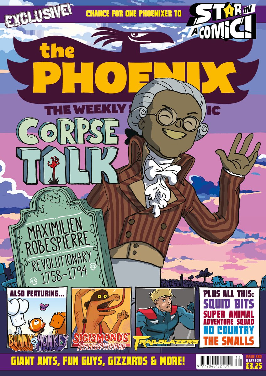 phoenixcomicuk's tweet image. It's the best day of the week... Phoenix Friday!! 🙌 😍

Issue 380 contains the following:
⭐️ Star in a comic competition!!
👉 Corpse Talk
👉Bunny vs Monkey
👉 Trailblazers
👉 Super Animal Adventure Squad

And so much more!
#thephoenixcomic #bunnyvsmonkey #CorpseTalk #squidbits