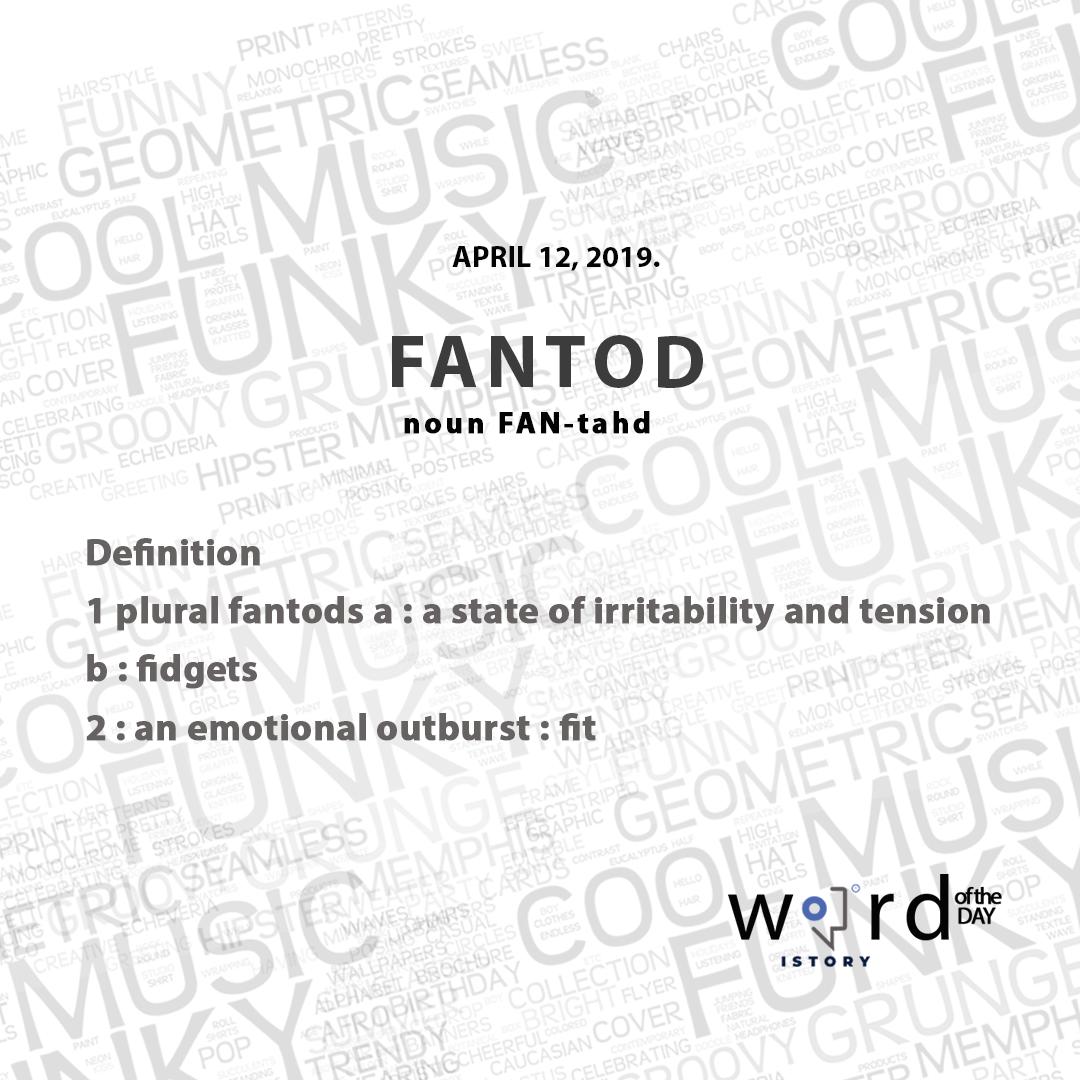 istoryng's tweet photo. Did You Know?
"You have got strong symptoms of the fantods; your skin is so tight you can't shut your eyes without opening your mouth."
#storyng #wordoftheday #Fantod #fridayfeeling
#FridayFeeling #wordoftheday #writing #editing #TheAfricanWriters #writersofinstagram #read https://t.co/mAmUIOsfUX