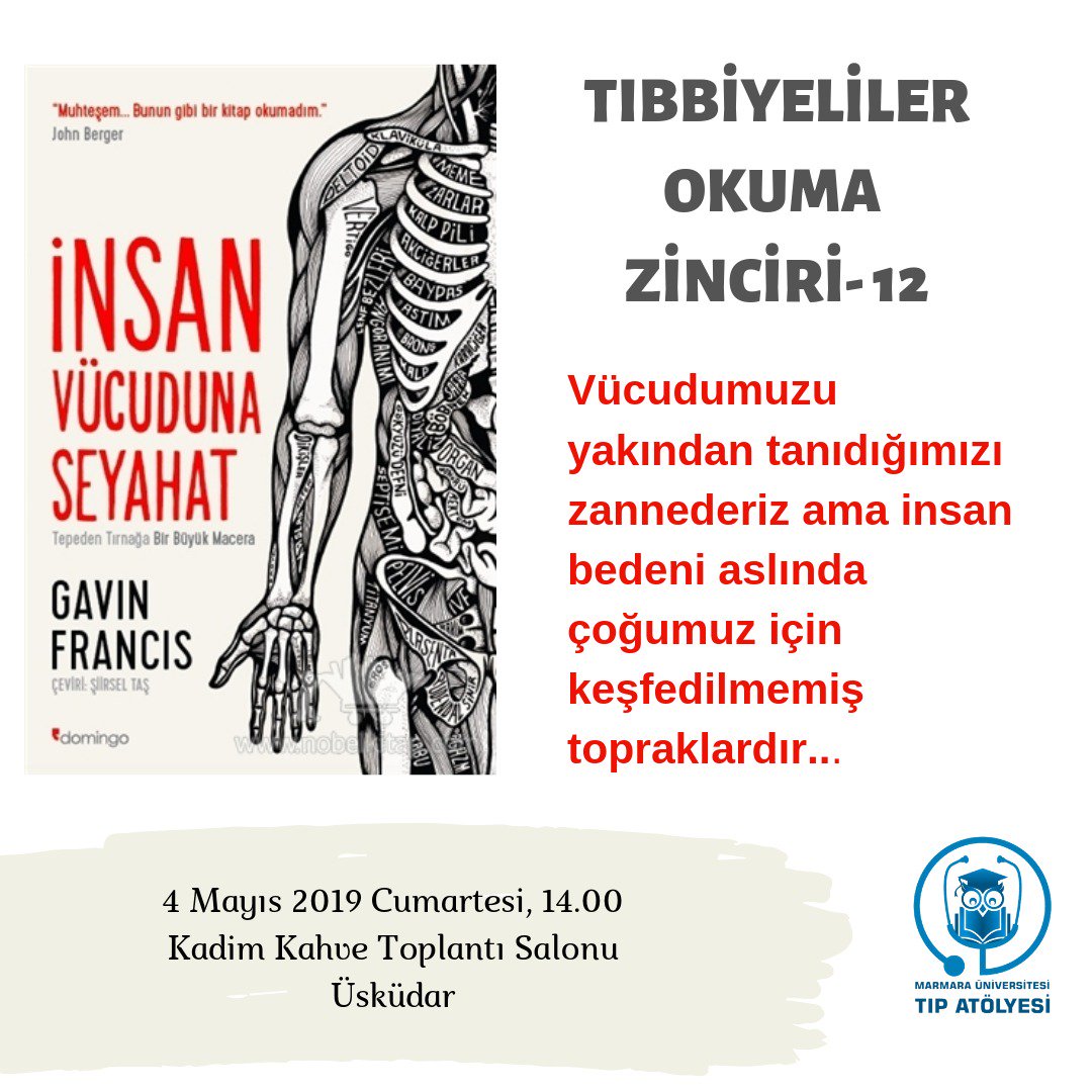 Merakla beklediğiniz Tıbbiyeliler Okuma Zinciri'nin 12. si için formu doldurmayı unutmayın!! docs.google.com/forms/d/1WCdTc…