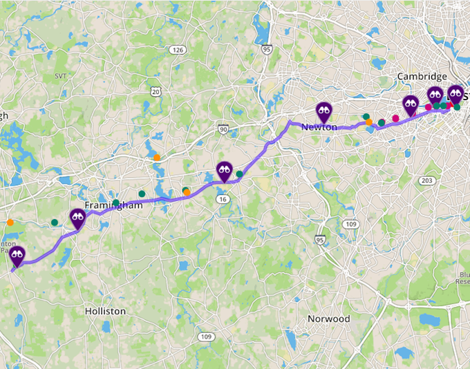 boston marathon start line map