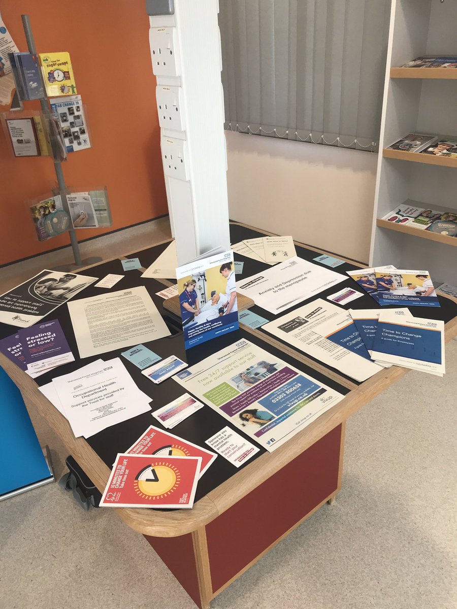 Calling all colleagues at MCH! I’m all set for the morning here for Stress Awareness Month...Please come and say hello in the resource hub for information on stress and how to beat it! #StressAwarenessMonth #teamSFH