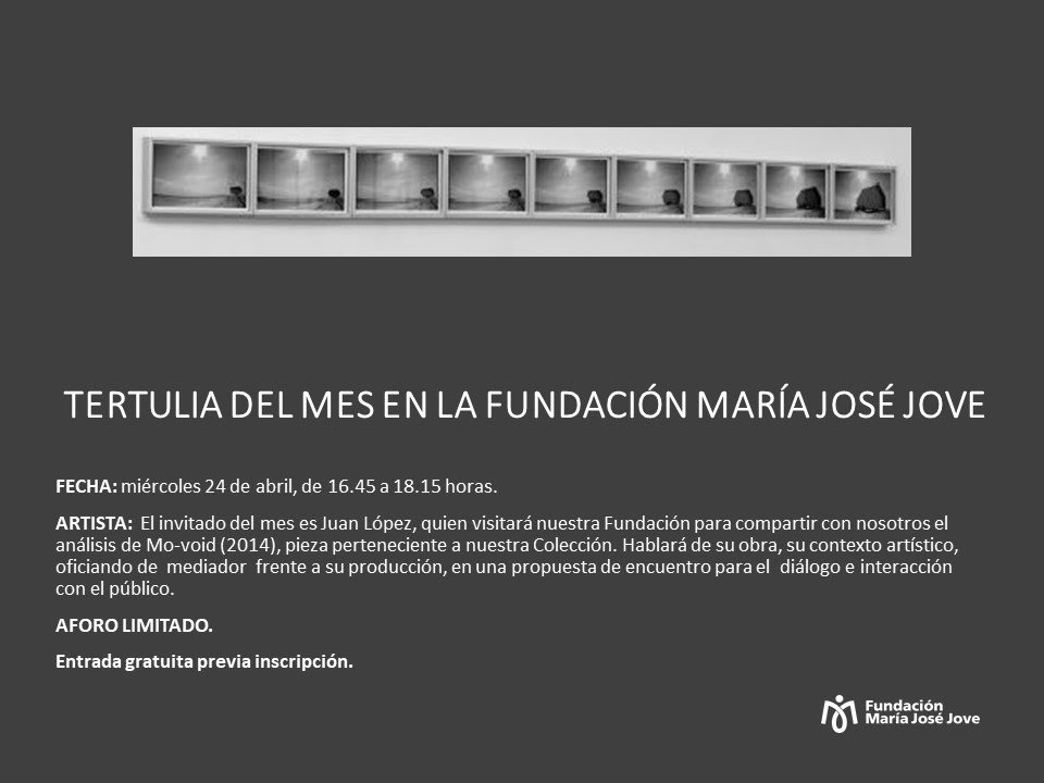 funfmjj's tweet photo. 📆 Agendar!
➡ La obra de Juan López protagonizará nuestra tertulia de arte del mes de abril. Será el miércoles 24/04 las 16.45h y nos acompañará el propio artista.
🖊Inscripción previa en https://t.co/JlSGdMdfNI
#arte #tertulia #agendadearte #juanlopez #coruña https://t.co/WtTXKPaNLF