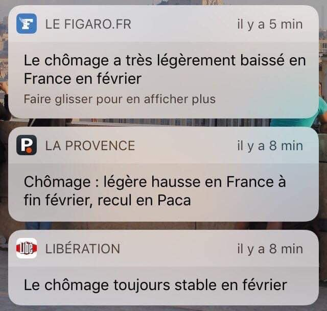 _h16's tweet photo. Tout va bien. Ou mal. Ou pareil. 

(Journamisme français) https://t.co/JQ99NdHspV