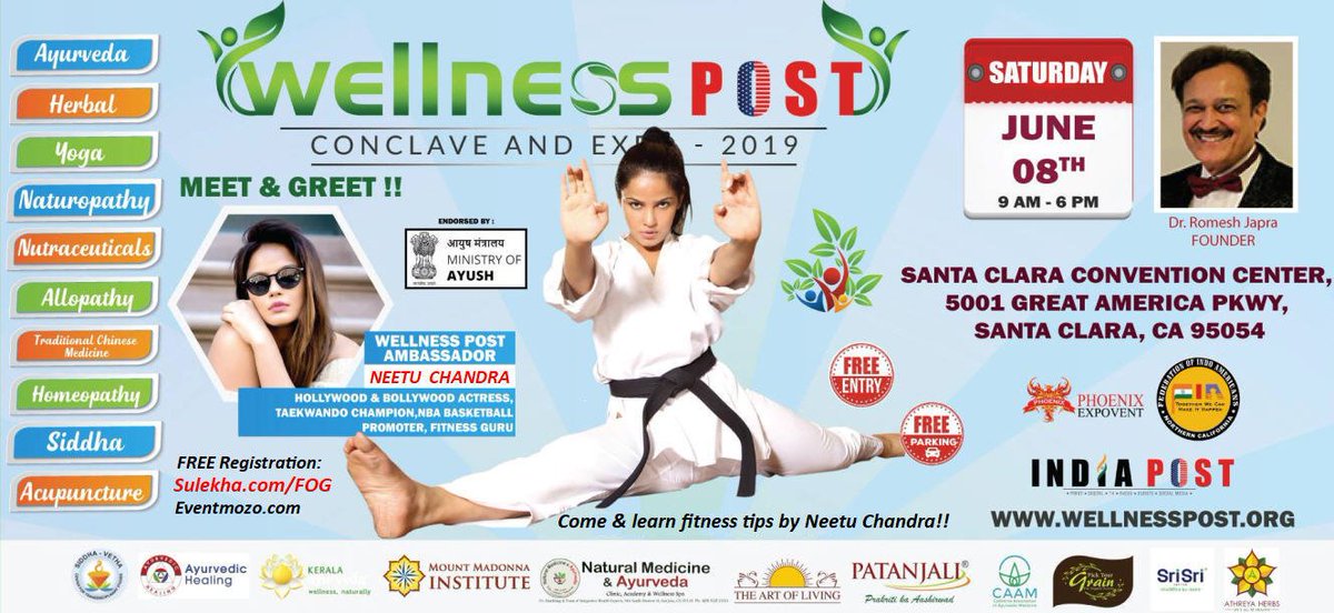 FOGSV (@fogsv) on Twitter photo FOG Wellness Post Conclave and Expo -Free entry!! Learn fitness tips with Wellness Post Ambassador @Neetu_Chandra on Saturday, June 8th, 2019 at Santa Clara Convention Center!! @ritu_m_usa <a href="/rkjapra/">Romesh Japra</a> FOG Wellness Post Conclave and Expo -Free entry!! Learn fitness tips with Wellness Post Ambassador @Neetu_Chandra on Saturday, June 8th, 2019 at Santa Clara Convention Center!! @ritu_m_usa <a href="/rkjapra/">Romesh Japra</a>