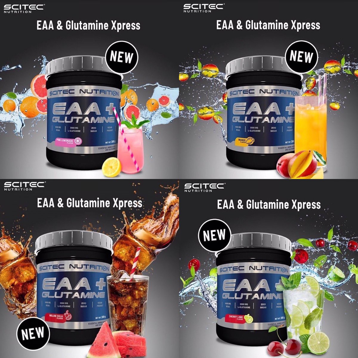 New <a href="/TeamScitec/">Scitec Nutrition</a> Essential Amino Acids &amp; glutamine. If you train regularly then aminos will aid your recovery &amp; growth and help you get the physique you want. With some great new flavours why not try it! #aminos #amino #eaa #bcaa #protein #fitfam #trainhard #recovery #scitec #