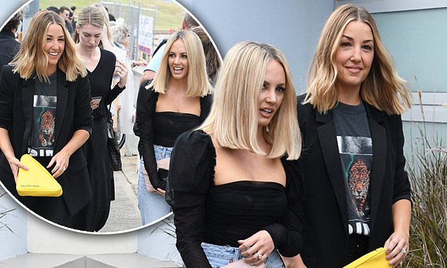 RushReads's tweet photo. Jules Sebastian and singer Samantha Jade go glam at the launch of Flower Beauty: Stylist Jules Sebastian, 36, and singer Samantha Jade, 31, were all smiles at the Australian launch of Drew Barrymore's Flower Beauty. https://t.co/FWqSkEmSsy https://t.co/fSrevACh9u