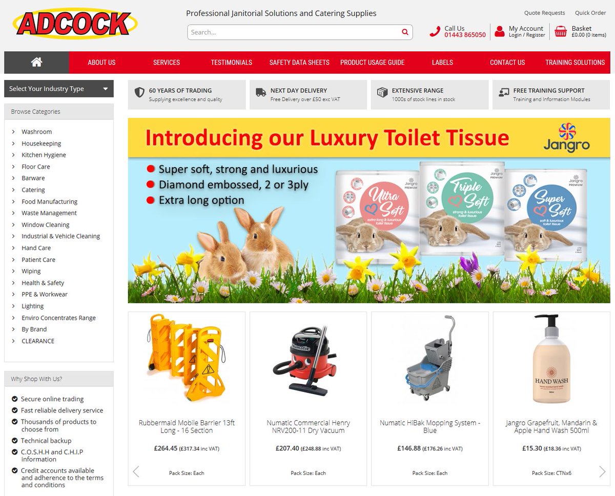 Friday Fact: Did you know Adcock has one of the most advanced websites in the industry? View all transactions, product history, and even pay individual invoices online. 
adcockexpress.co.uk