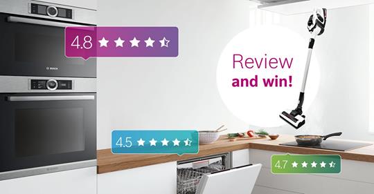 How are you finding your Bosch appliance? We’d love to hear your thoughts – and as a thank you, we’ll be giving away a Bosch Unlimited vacuum cleaner to one lucky reviewer! Find out more and leave your review here via this link: bit.ly/2uEOCPR