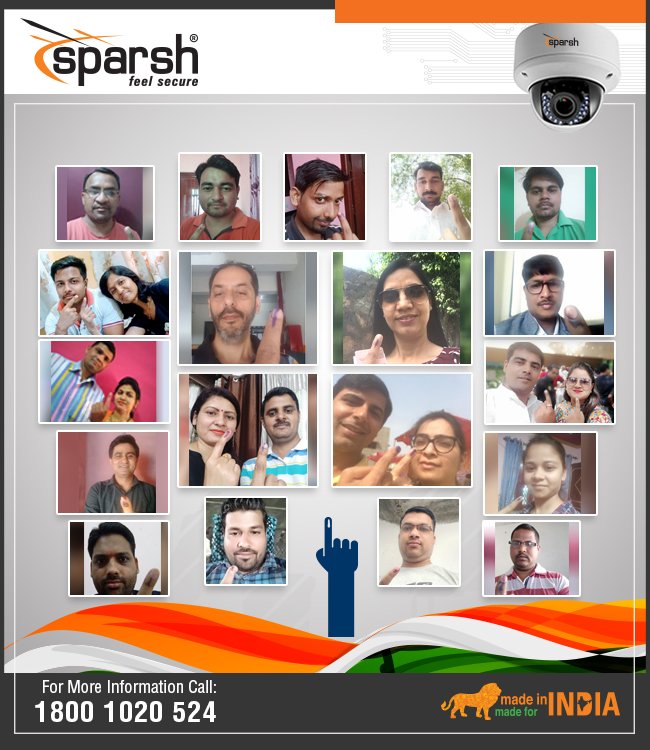 Sparsh_cctv's tweet photo. देश निर्माण मे सहभागी , हम है सुरक्षित देश के अभिलाषी !! #TeamSparsh
#LoksabhaElections2019 #VoteforIndia #VoteKar #VoteDo
#MissionSparsh #SecureNation #FeelSecure #Indiakaapnacctv #makeinindia #sparshcctv https://t.co/pctNk9k3Nt