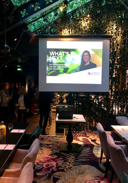 annie_goransson's tweet photo. What's NEXT In Sustainability? Thanks Cushman &amp; Wakefield in Sweden for inviting me to speak on ESG and how to integrate health &amp; wellbeing into sustainability programmes @CushWakeSweden @CushWakeUK #ESG  #sustainability  #GRESB #wellbeing  #fitwel #wellbuilding #cushwake https://t.co/djHhmjBTUz