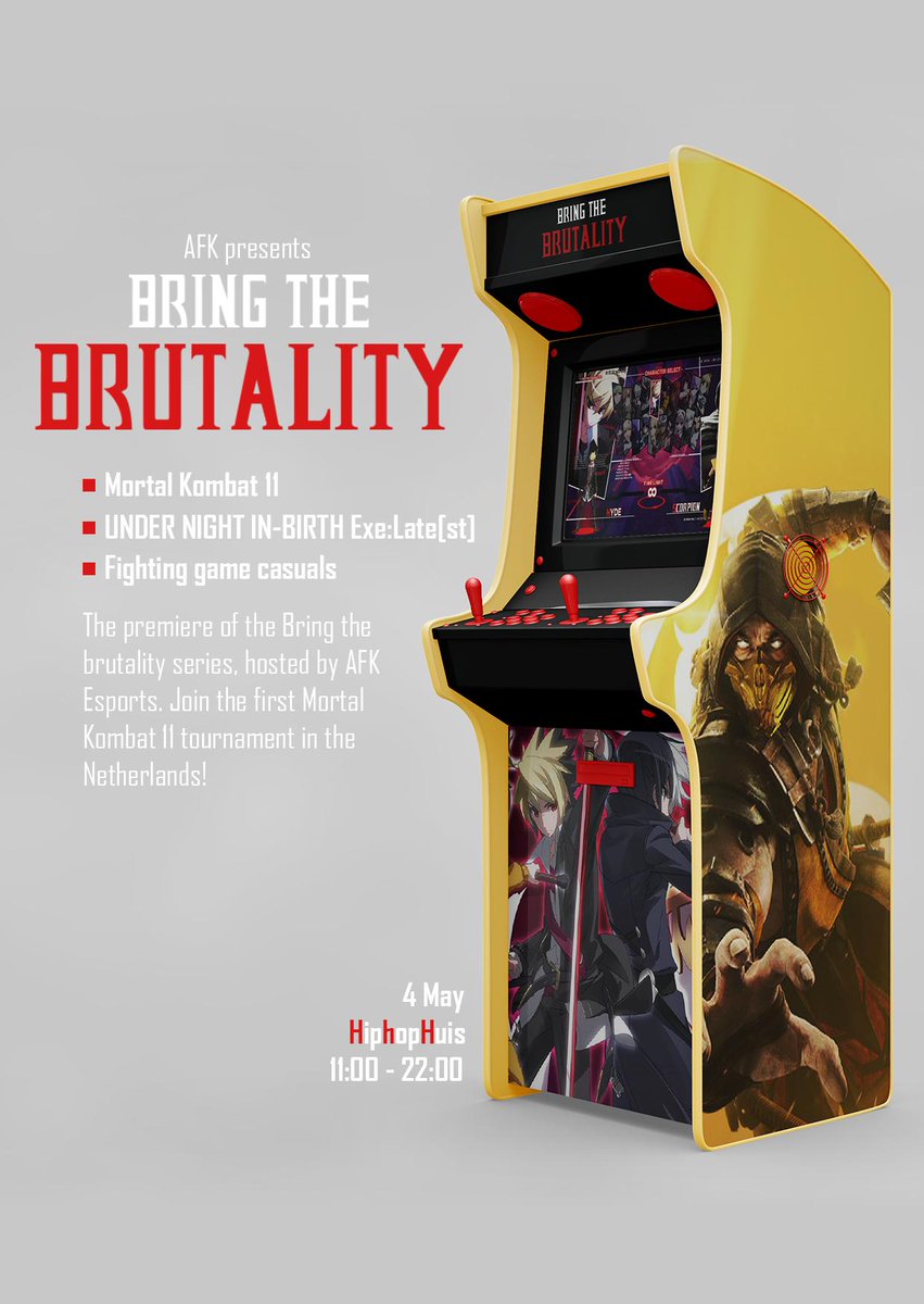 Bring the Brutality is back!

Join us for the first MK11 tournament in the Netherlands.
For more info and registration please check: smash.gg/tournament/bri…