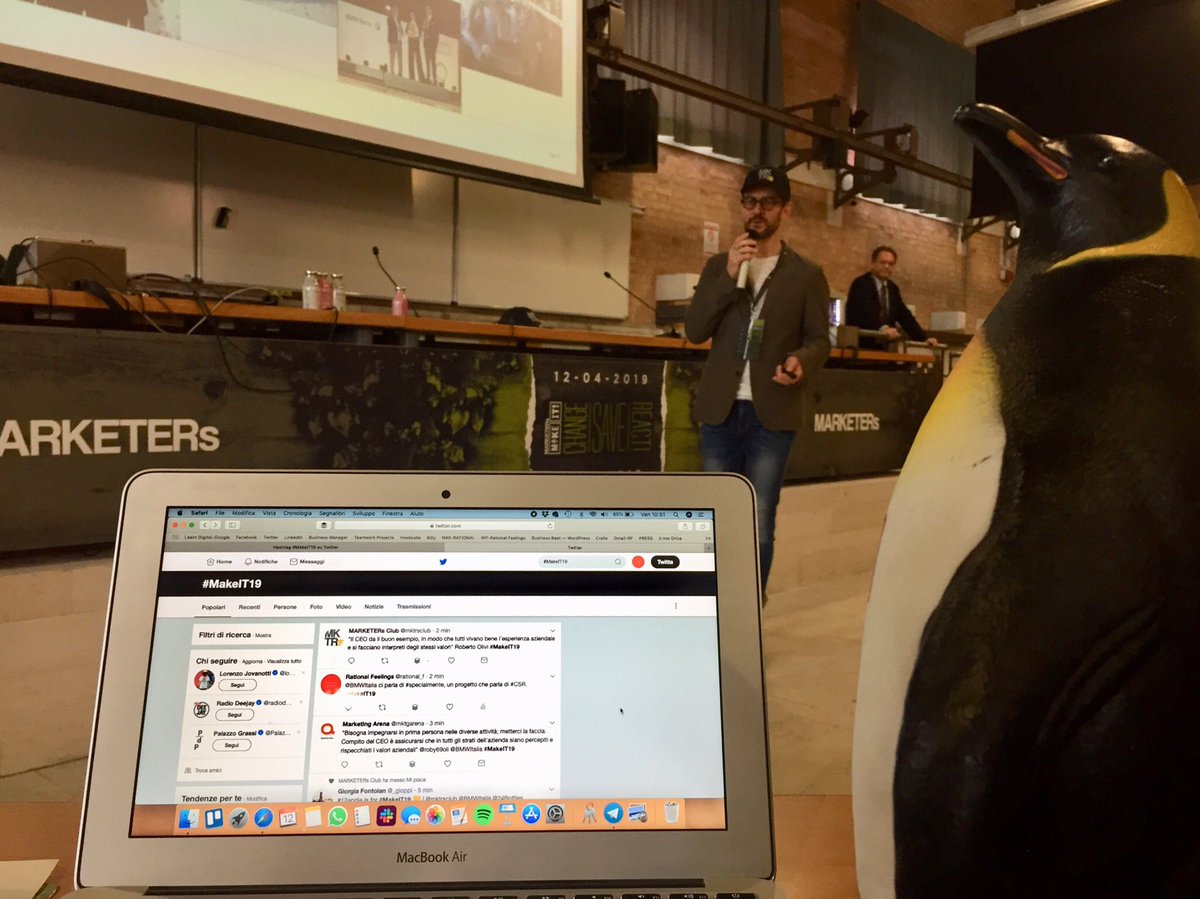 Al #MakeIT19 sempre in prima fila ad ascoltare gli interventi #CSR. <a href="/mktrsclub/">MARKETERs Club</a>