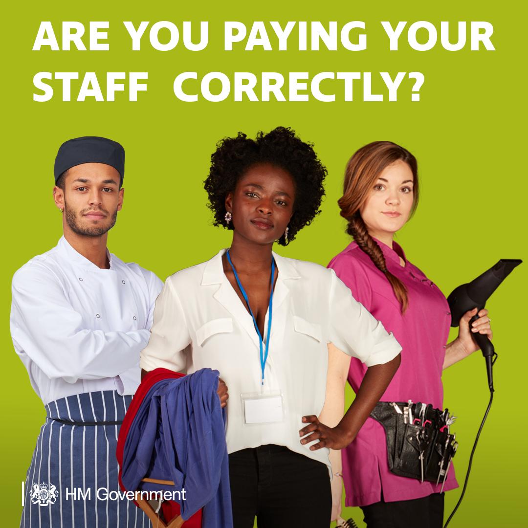 HMGEast's tweet photo. Even if you're paying your employees at or above the National Living or Minimum Wage, mistakes can happen. 

Make sure you're paying your staff correctly ➡️ https://t.co/J7Ukil8KBW 

#CheckYourPay #ChangesForYou https://t.co/IlkOV6MO28