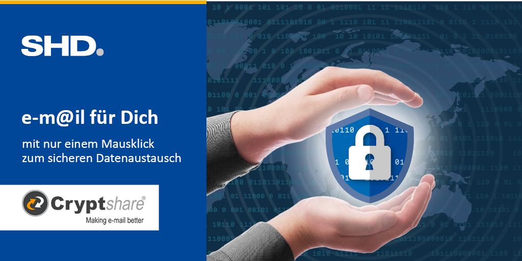 SHD_IT's tweet photo. Sicherer Datenaustausch per E-Mail ist möglich! Erfahren Sie mehr dazu von Cryptshare auf unserer IT-Security Convention (7.5. & 8.5.19)
-> https://t.co/nCsTYq9c9v
#Cybersecurity #ITSecurityConvention #DataSecurity #DSGVO #Datensicherheit #emails #cryptshare @Cryptshare https://t.co/8RFSK13vsl