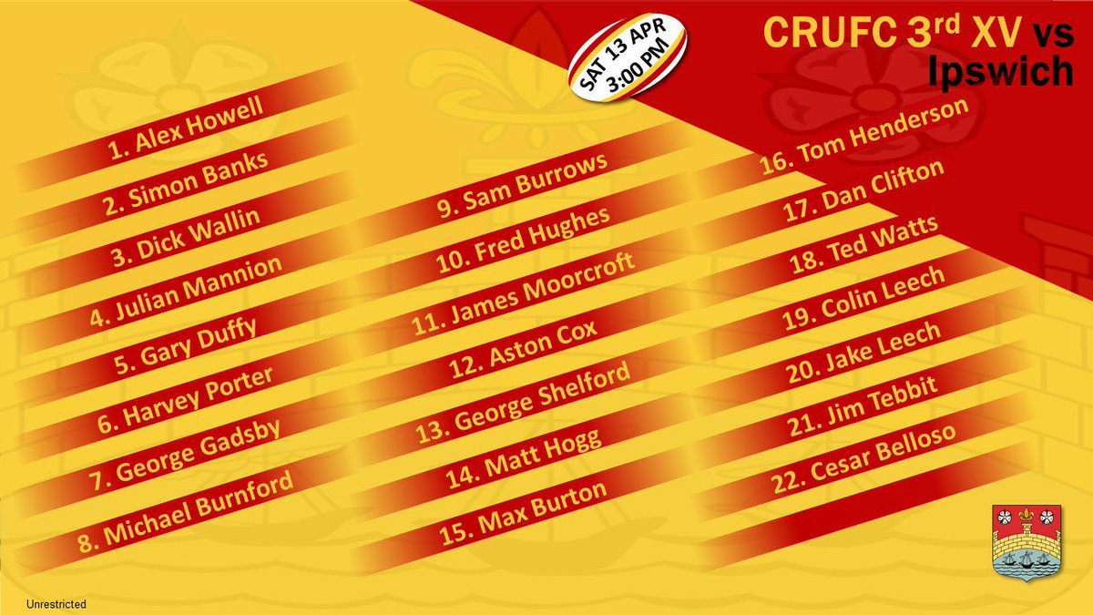 CRUFC Colts Rugby tweet media