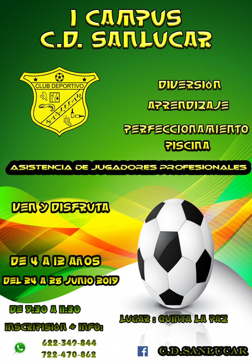 ¡Ya tenemos nuestro cartel para el Primer Campus CDSanlucar!