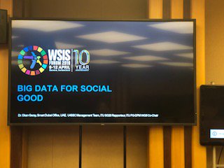 Foxstone_ch's tweet photo. We are glad to speak at the @WSISprocess forum 2019 about Big Data for social good. #RealEstate #crowdfunding #IoT #BigData #WSIS2019 https://t.co/L61jcfzSzQ https://t.co/Bveopp6QCx