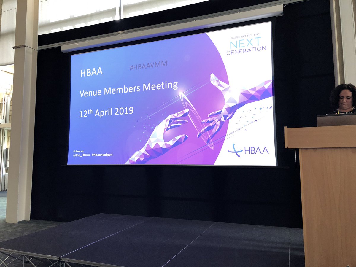 Ready for the second day at the HBAA Venue Showcase and the first ever members meeting! @The_HBAA