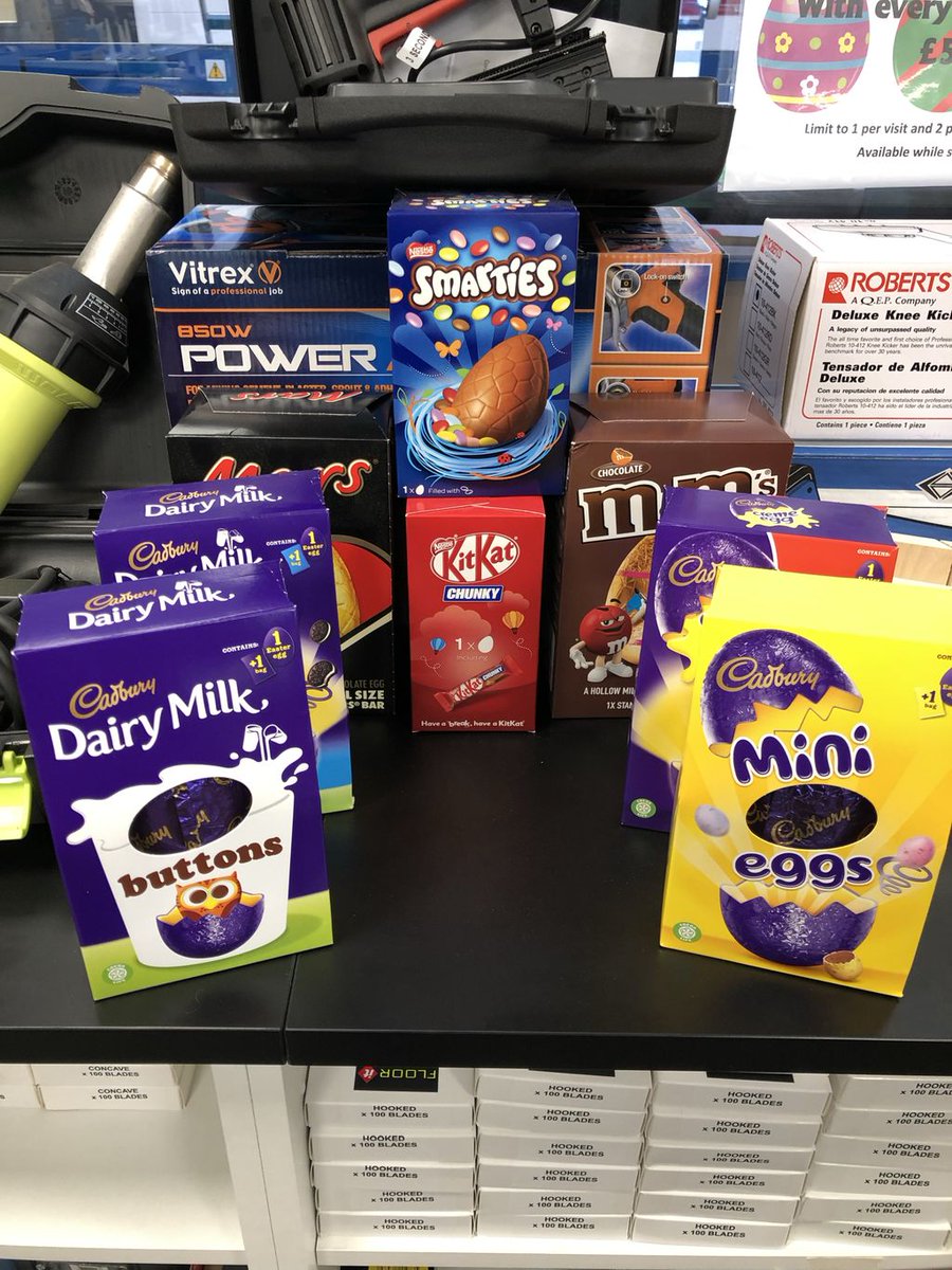 🐣 FREE EASTER EGG with every purchase over £50! 1 free egg per visit and limited to a maximum of 2 free eggs per customer per day. While stocks last. Visit us before they’re gone 🐣 🍫 #easter #flooring #flooringsupplies #tradecounter #flooringexperts #tools #carpet #bracknell