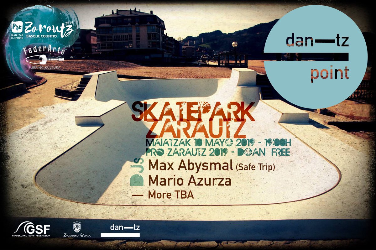 New project: #DantzPoint
First stop: PRO Zarautz 2019
Mai 10 may 19:00 / Doan-Free
Max Abysmal &amp; Mario Azurza 
More TBA
#Dantz #DantzMusik