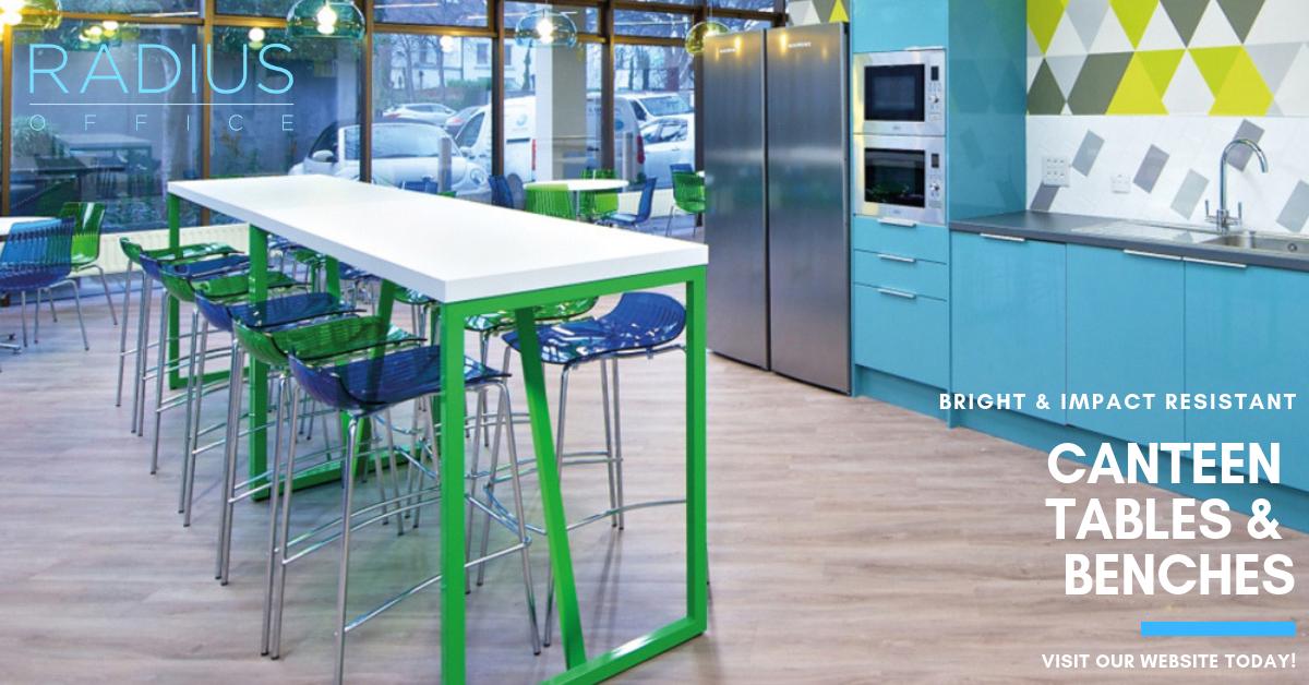 Liven up your office canteen with our selection of colourful canteen tables and benches. Browse our full selection online now!
bit.ly/2IQbOEy
#radiusofficefurniture #officefurniturespecialists