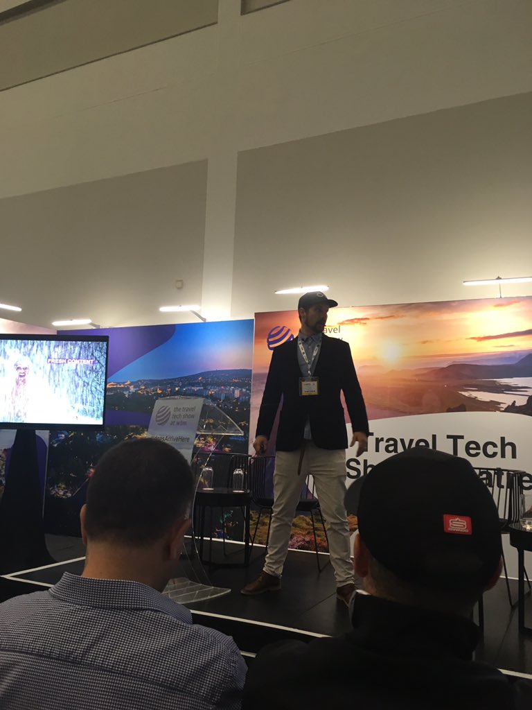 Biz_Tourism's tweet photo. #WTMA19 : Lance Foster, CEO & Founder of @Floodinsolutions, explores why your customers are the biggest trend in #VideoMarketing for 2019, with a look at current #VideoTechnologies specific to the #TourismIndustry. @WTM_Africa @CTICC_Official #ConnectWithTheWorld https://t.co/5V1aRkp6MM
