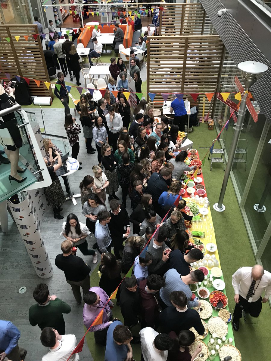 PwCIreland's tweet image. Celebrating National Workplace Well-being day with a huge selection of delicious healthy treats #WorkWell19
