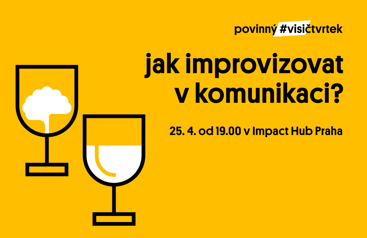 VISIBILITYcz's tweet photo. Na #VISIctvrtek 25.4. Vám mistr improvizace Nikola Orozovič poví a ukáže, jak si můžete improvizací pomoci v každoděnním životě. Může být impro něco jako jóga pro mozek? Více info a registrace na: https://t.co/8sMsUuZa6f  #improvizace  #impro  #visibility  #komunikace https://t.co/f4IruagJ5M