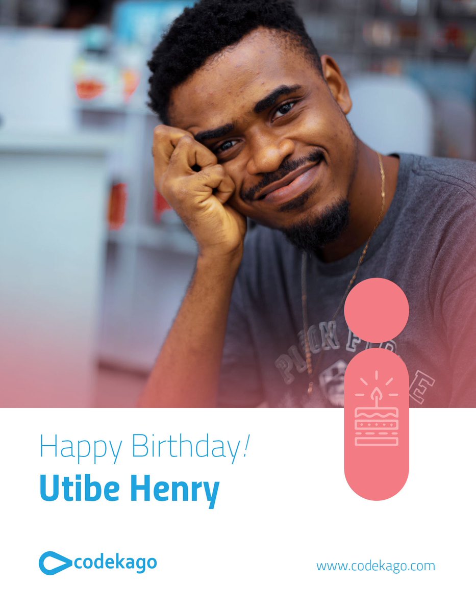 codekago's tweet photo. We celebrate an amazing cinematographer today.
Your input in every process is deeply felt and appreciated.
May you go forward in all your endeavours.
#InsideCodekago #CodekagoTogether #CodekagoInteractive #DigitalAgency #HappyWeekend https://t.co/pb9qkOwjpF