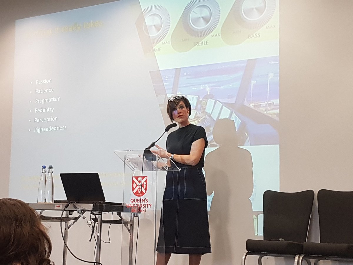 NIAuditOffice's tweet photo. What does it take to deliver transformation? @KirstyBashforth stresses six things: a consistent message, leadership effort, hardwiring change into processes, symbolising/signalling innovation, using transformation as a lense for decision making, and ensuring everyone plays a part https://t.co/gOpnN83VaI