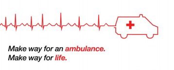 When there's a life on the line, don't make it wait in the line. #MakeWayForAmbulances
