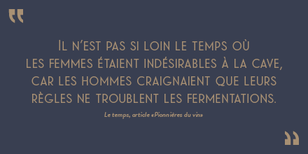 Au rayon des milles et uns stéréotypes, les règles et le vin ! 

Citation tirée de l'article "Pionnières du vin" du journal @letemps : bit.ly/2Ih3EE7  

 #stereotypes #woman #vin #regles #femme #wine