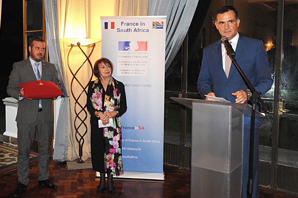 nacsouthafrica's tweet photo. Ms. Mandie van der Spuy, has been bestowed the Chevalier de l’Ordre National de la Légion d’Honneur (or Knight in the French Legion of Honour) by the Ambassador of France to South Africa, H.E. Mr. Christophe Farnaud on behalf of the French President in Pretoria on 11 April 2019. https://t.co/KqjdGGkb6D