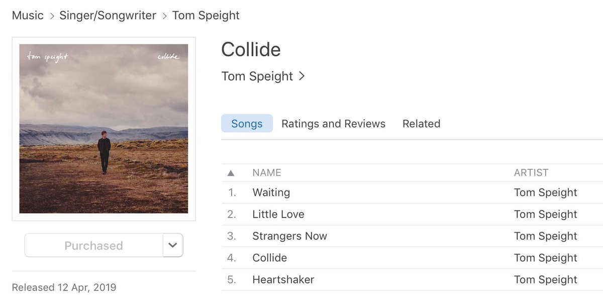 DMNIQ (@dmniqmusic) on Twitter photo Ordered my copy ๐ Go listen to the new album out today 'Collide' by <a href="/TomSpeightMusic/">Tom Speight</a> - what a journey you've been on Tom, so pleased its finally out - get listening people!! ๐ Ordered my copy ๐ Go listen to the new album out today 'Collide' by <a href="/TomSpeightMusic/">Tom Speight</a> - what a journey you've been on Tom, so pleased its finally out - get listening people!! ๐