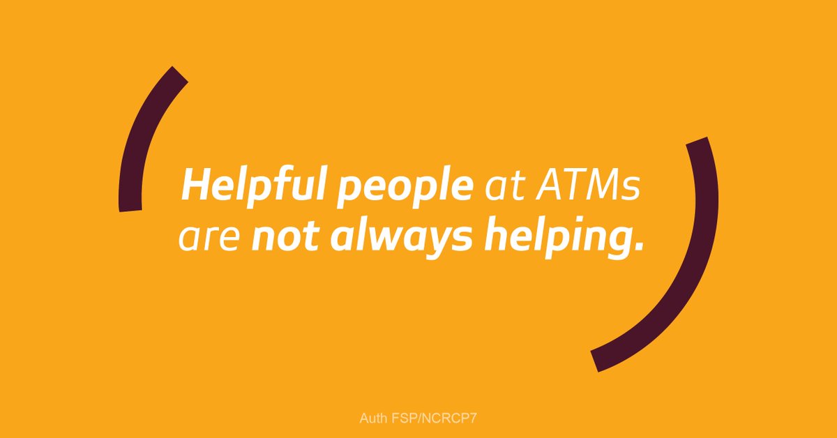 AbsaSouthAfrica's tweet photo. Helpful people at ATMs are not always helping. Withdrawing cash from an ATM? Think before you act. #ProtectYourKeysToTheSafe
Visit: https://t.co/NlbE177u4x https://t.co/sBCewQ1are