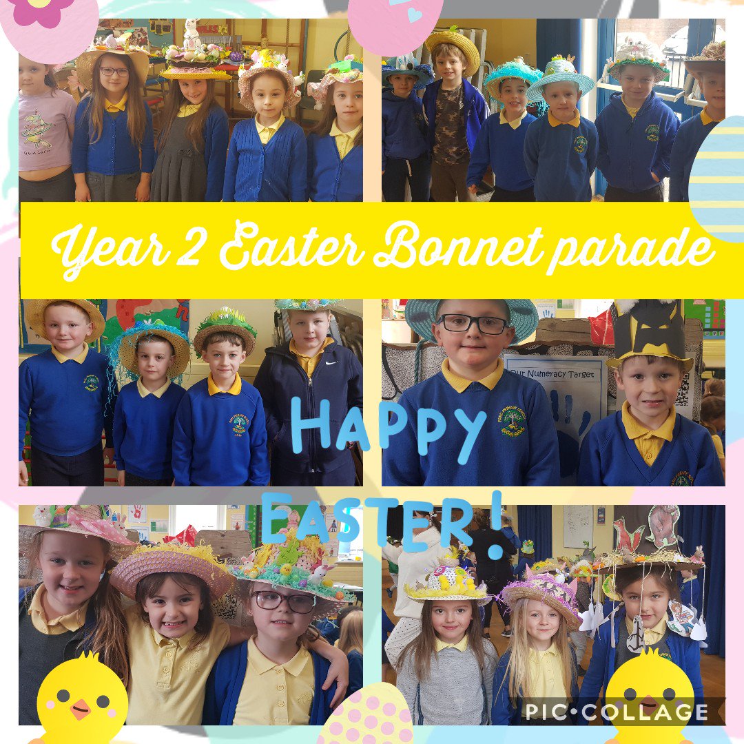 parc_primary's tweet photo. Year 2 easter bonnets #Easter #bonnets #fun #parcprimary #year2 https://t.co/ItAX6uKRoB
