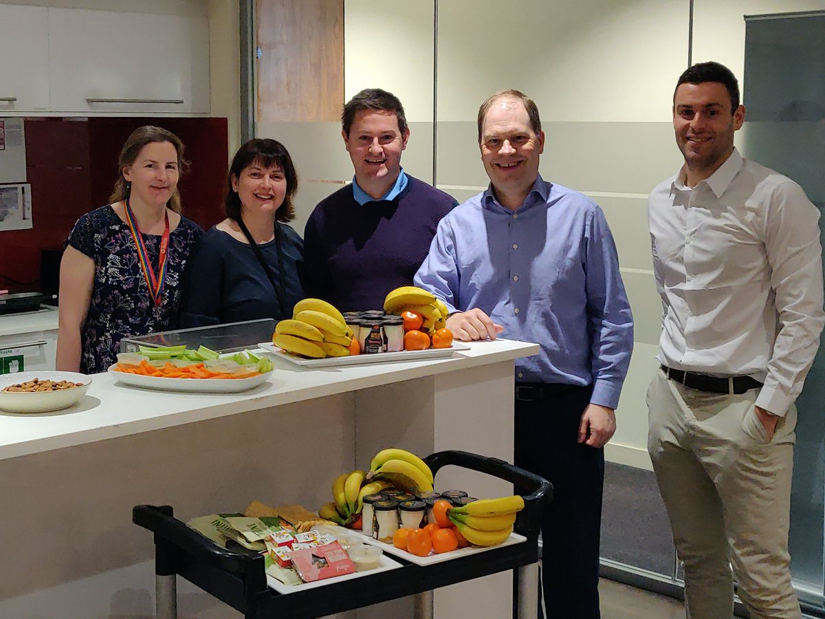 PwCIreland's tweet image. Our #PwCCork office started National Workplace Well-being day the right way with a delicious selection of healthy fruits, yogurts, nuts and other healthy treats #WorkWell19