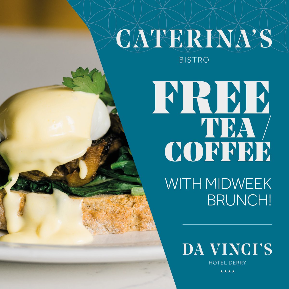 Last minute brunch plans with us today? We are including FREE Tea &amp; Coffee with your brunch ☕ To book call 02871 275210