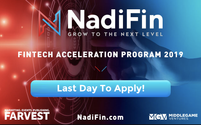 It's the final day for applications to the #NadiFinAccelerator program! There's still time to apply at nadifin.com for our program to get your post seed - pre series A/B Fintech ready for investment! Don't Delay, Apply Today!