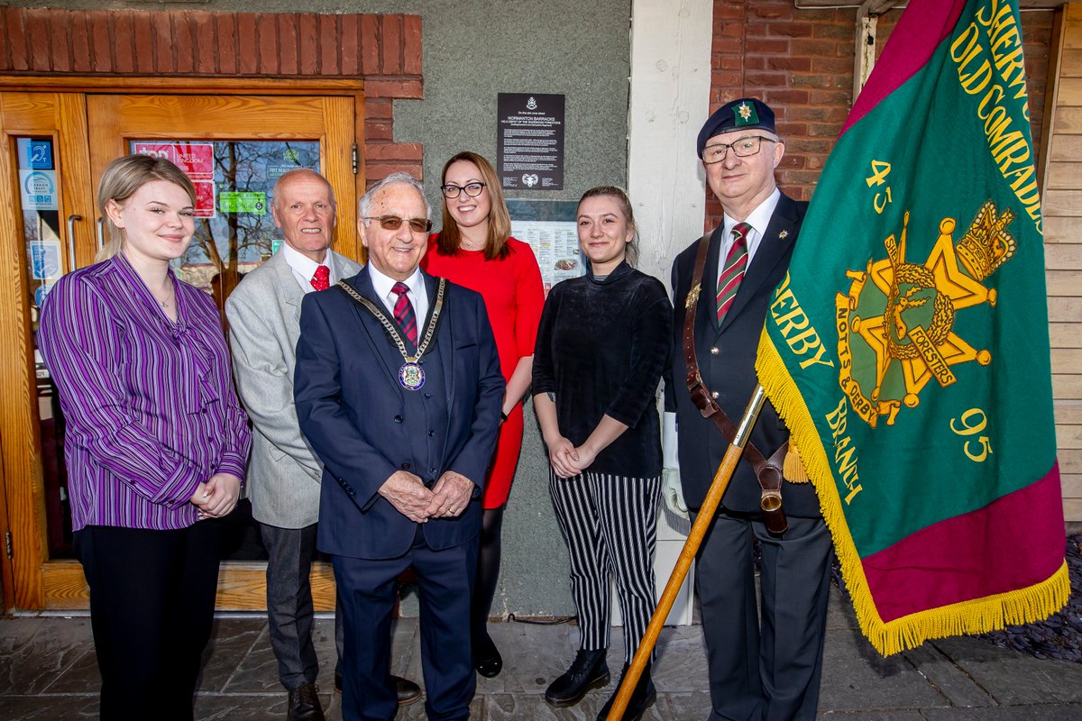 Wbrd_J_Anderson's tweet photo. Yesterday we held a community-led event recognising the history of the #Derby south @premierinn and #TableTable.Fantastic turnout from residents,councillors and former soldiers of the #SherwoodForresters regiment to recognise the barracks that once stood on site @derbyshire_live https://t.co/GmJnP9n8KA