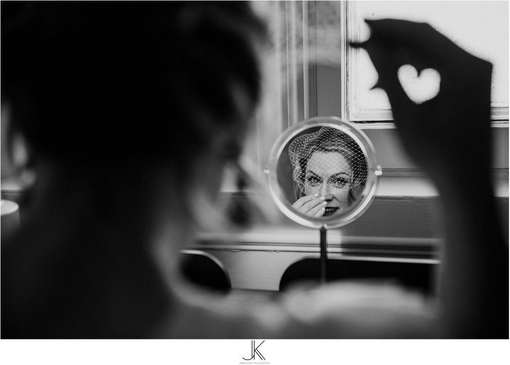 | S+D | Can you spot the 🧡⁣? 
Intimate elopement with just us, officiant, and a witness they found at a local restaurant the night before! Yup!⁣
Bride to be getting ready...love her style! ⁣
More this weekend...⁣
#MontrealElopement⁣ 
JohnKOOphotography.com