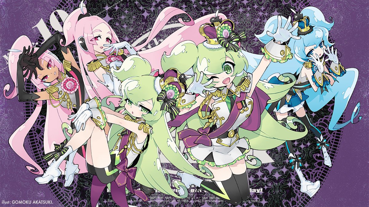 macnenana's tweet photo. こんばんわMac音家です！ 10周年記念壁紙イラストがついにバージョン4へ進化！ 白ココ姉さんも加わりました！ 壁紙ギャラリーのページで5Kサイズと併せて公開！
https://t.co/4y6HzL4yeO

ここまで来たらあと1人増えて欲しいところ？ あとひとり来ちゃうのか!? 10周年記念からまだ目が離せませんよー！ https://t.co/NXO8dmj1lY